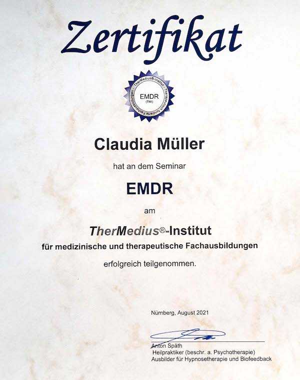 Zertifikat EMDR